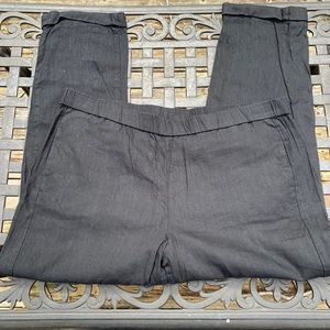 J Jill elastic waist stretch linen pants